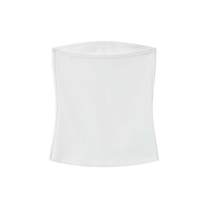 <span class=keywords><strong>Top</strong></span> Bandeau <span class=keywords><strong>sin</strong></span> <span class=keywords><strong>Tirantes</strong></span> para Mujer, Ajustado, de Algodón Jersey, Color Marrón y <span class=keywords><strong>Blanco</strong></span>, Casual, de Alta Calidad, con Logotipo Personalizado OEM al por Mayor - Product Image 2