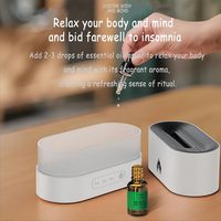 Hxtc88 Chambre Air Cool Mist Humidificateur 7 Flamme Couleurs Petit Petit Portable Parfum À Ultrasons Huile Essentielle Bureau Aroma Diffuseur
