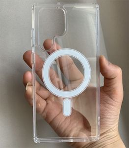 Funda de teléfono móvil magnética transparente al por mayor para <span class=keywords><strong>Samsung</strong></span> S24 S23 <span class=keywords><strong>S22</strong></span> Plus funda trasera de carga transparente Carcasa protectora a granel - Product Image 5