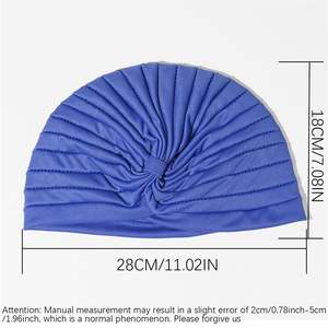 K2062 Bonnets de Douche Tendance pour Femmes, Bonnet de Nuit en Soie et Satin avec Large Bande Élastique pour Cheveux - Product Image 3
