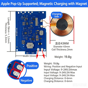 Module de charge rapide sans fil magnétique 3-en-1 25W personnalisable pour allume-cigare de voiture OEM 12-24V - Product Image 3