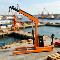 Mini-grue de camionnette pliable électrique 1000 kg 2000 kg