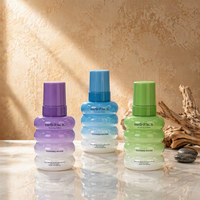 Bouteille Pompe en Mousse à Design Vague avec Logo Personnalisé 350ml, Emballage Cosmétique Vide Rechargeable en PET pour Lotion et Nettoyant Visage, Idéal pour Vente en Gros aux Marques