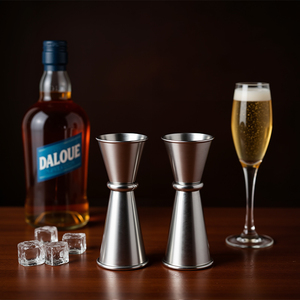 Queenwins Tasse à mesurer en uncies pour la cuisine, la pâtisserie, la cuisson, jigger double face pour barman, accessoires pour bar - Product Image 3