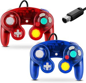 Consola de juegos GC Controlador con cable con función de vibración Controlador de juego retro clásico Adecuado para juegos de consola <span class=keywords><strong>GameCube</strong></span> - Product Image 1