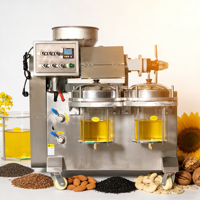 Machine d'extraction d'huile à vis double usage (froide et chaude) de haute qualité 200-350 kg/h pour le pressage d'huile de soja, de noix de coco et de colza