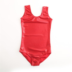 <span class=keywords><strong>Justaucorps</strong></span> de gymnastique métallique sans manches, Offre Spéciale élasthanne <span class=keywords><strong>brillant</strong></span> pour enfants filles - Product Image 3
