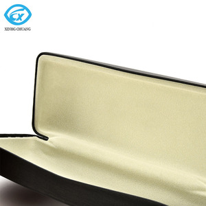 Tùy chỉnh retro phong cách bảo vệ kính trường hợp đơn giản màu đen PU da cứng Sunglass hộp lưu trữ kính chống sốc trường hợp - Product Image 4