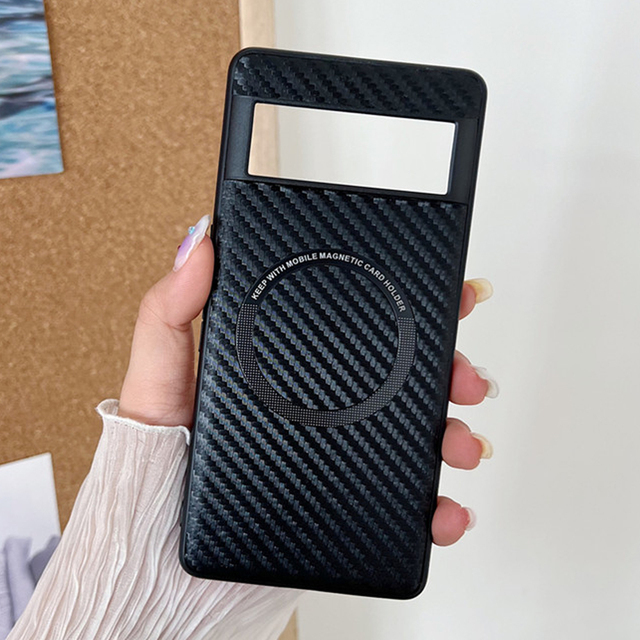 Magnetic Case for Google Pixel 9 Pro XL Luxury Leather Case for Google Pixel 8Pro 8A 7Pro 6Pro 6A Wireless Charge Business Cover