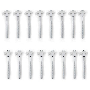 15 piquets de tente robustes en acier galvanisé, qui brillent dans le noir, avec étui en plastique pour autres accessoires de camping - Product Image 4