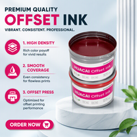 Encre offset à faible odeur, haute densité de couleur pour presse offset commerciale