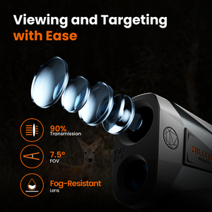 माइलेज आयनेटी 2 तीरंदाजी लेजर रेंजफाइंडर रिचार्जेबल 2000yd वाटरप्रूफ शिकार उपकरण रात दृष्टि दूरी/कोण/गति/स्कैन - Product Image 4