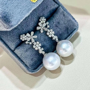 Orecchini da donna con fiori barocchi, eleganti per matrimoni, orecchini da festa e regalo - Product Image 6