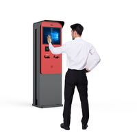 Kiosque de paiement de stationnement en libre-service à écran tactile avec accepteur de billets/pièces