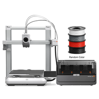 3D-принтер Anycubic Kobra 4 Combo для многоцветной печати, высокоскоростная FDM-машина для 3D-печати с автоматическим выравниванием и системой подачи нескольких цветов филамента