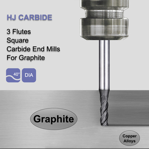 Customizable ODM/OEM 3-Flute 40-Degree Helix AlCrSiN Coated Tungsten Carbide <strong>End</strong> <strong>Mill</strong> <strong>for</strong> Graphite CNC Milling Hongjiang G-S3-E - Product Image 3