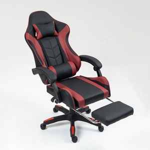 Respaldo alto Masaje ergonómico para adultos Silla para juegos <span class=keywords><strong>de</strong></span> computadora PVC Videojuego E-Sports Silla con reposapiés Reposacabezas Soporte lumbar - Product Image 6