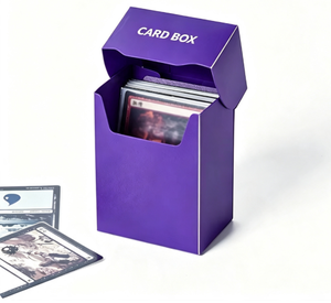 Boîte à cartes <span class=keywords><strong>en</strong></span> plastique personnalisable, grande capacité, pour ranger les cartes de jeux de société et de cartes à collectionner - Product Image 3
