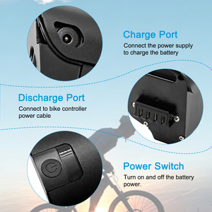 Batterie au lithium-ion 36V 10.4Ah 13Ah 15Ah 16.5Ah 17.5Ah pour vélo électrique Rattan Taubike <span class=keywords><strong>Engwe</strong></span> <span class=keywords><strong>P26</strong></span>, remplacement de batterie Akku - Product Image 3