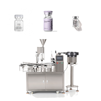 Machine de remplissage automatique électrique de poudre pour flacons de soins de santé, équipement de micro-remplissage et de scellage de poudre lyophilisée pour bouteilles en verre avec PLC