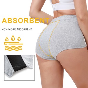 Venta al por mayor Bragas menstruales 4 capas a prueba de fugas de algodón <span class=keywords><strong>Bombacha</strong></span> Menstruales Bragas fisiológicas Mujeres Ropa interior Periodties - Product Image 4