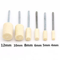 Kit de meules et de roues de polissage en laine OEM avec poignée pour outil rotatif Dremel, accessoires pour meuleuse à mortaiseuse