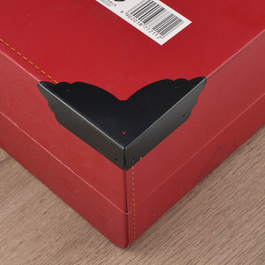 Furniture <b>Corner</b> <b>Protector</b> 70mm Carbon Steel Bronze Black Anti-Scratch For Wooden Box - Product Image 4