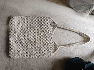 Bolso de Mano Casual de Macramé Bohemio, Bolso Tote Hecho a Mano con Dos Asas para la Playa, Viajes y Uso Diario para Mujer - Product Image 5