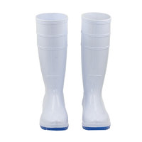 Chaussures de pluie blanches en Pvc, bottes de pluie, chaussures imperméables, bottines à plateforme, bottes de pluie pour l'alimentation agricole