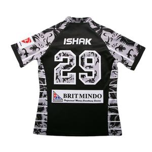 Uniformes de rugby d'entraînement professionnels ajustés maillots de rugby à col en V sublimés personnalisés - Product Image 2