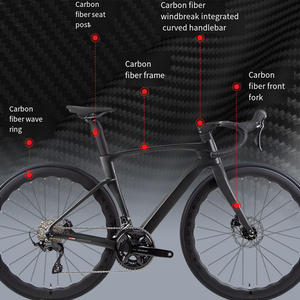 <span class=keywords><strong>V</strong></span>élo de route en fibre de carbone avec groupe <span class=keywords><strong>Shimano</strong></span> <span class=keywords><strong>105</strong></span>, freins à disque, aérodynamique, pour course, triathlon et endurance - Product Image 2