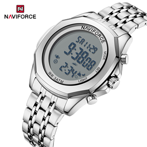 Original pour 9275 Nouvelle montre chronographe LED en alliage avec bracelet de luxe en acier inoxydable, numérique, sportive, résistante à l'eau 3BAR - Product Image 3