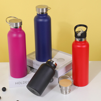 Botella de agua de termo de acero inoxidable de una sola pared Botella de agua aislada ry Space Purple Black Casual Yellow