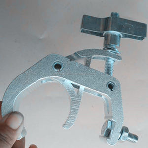 Klem Truss Pelepasan Cepat Aluminium Perak Lampu Panggung Kepala Bergerak Kait Lampu Cakar Elang Dipertebal dan Diperbesar - Product Image 2