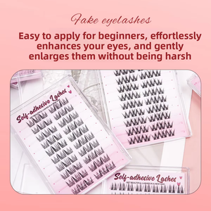 <span class=keywords><strong>Cils</strong></span> en grappe autocollants DIY sans colle à marque privée, extensions <span class=keywords><strong>de</strong></span> <span class=keywords><strong>cils</strong></span> individuels, logo personnalisé, fournisseur <span class=keywords><strong>de</strong></span> <span class=keywords><strong>cils</strong></span>, prix d'usine - Product Image 2