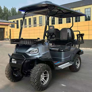 Voiturette de <span class=keywords><strong>golf</strong></span> électrique tout-terrain 4 places, 48V 72V 96V, robuste, avec auvent et siège arrière rabattable - Product Image 3