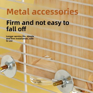 Support de miroir pour oiseaux avec design détachable pour divertissement, <span class=keywords><strong>anti</strong></span>-dépression, alimentation/abreuvement - Product Image 5