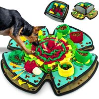 Tapis de reniflement pour chien, distributeur de nourriture lent, jouet d'enrichissement olfactif, tapis pliable pour friandises pour chiens de petite, moyenne et grande taille