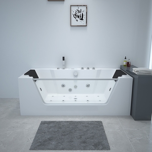 VIRPOL Luxueux Intérieur Rectangulaire Hydromassage Whirlpool <span class=keywords><strong>Spa</strong></span> Baignoire Grand Motif 1 Personne Capacité pour Hôtels Couples - Product Image 4