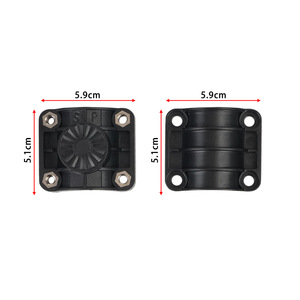 Support de capteur en mode perspective, support d'axe de moteur 5,9 cm x 5,1 cm en plastique noir pour caméra de sondeur de poissons - Product Image 1