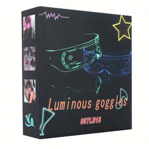 Lunettes de fête lumineuses LED colorées de Noël, style punk, unisexe, tendance et populaires - Product Image 6