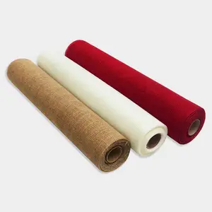 custom jute bag rug raw material linen jute bags fabric roll wholesale woven organic jute fabric for clothing