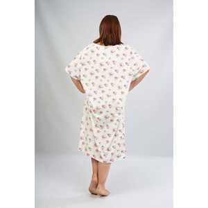 Camisón de Manga Corta para Mujer Herba, Ropa de Dormir Clásica de Tela Suave, Color Lila - Product Image 2