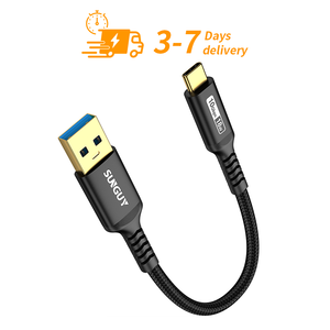 Cable de Carga Rápida Multifuncional SUNGUY USB a Tipo-C de 0.5m y 18W, Trenzado, para Teléfono Móvil, Banco de Energía y Automóvil, Listo para Enviar - Product Image 1