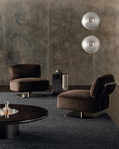 Premium Italian Design Geometric Modular <b>Sofa</b> Luxury Sectional Couch with Metal Detail <b>for</b> Hotel Lobby - Product Image 4