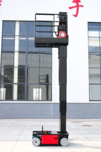 전동식 고소작업대 소형 3.6-6m 수직 마스트 리프트 자주식 1인용 리프트 (창고 및 유지보수용) - Product Image 2