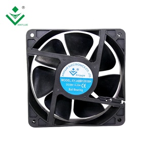 Bán hàng nóng 12038 12cm 12V 24V 48V DC Quạt làm mát tốc độ cao 6200rpm 2 Dây <span class=keywords><strong>3</strong></span> dây 4 dây Quạt hướng trục 120x120x38mm - Product Image 6