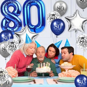 Decorazioni Personalizzate per Palloncini di <span class=keywords><strong>Compleanno</strong></span> con Palloncini Stampati '<span class=keywords><strong>Buon</strong></span> <span class=keywords><strong>Compleanno</strong></span>' e Palloncini Numerici da 40 Pollici per Feste di Anniversario - Product Image 5