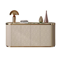 Console d'entrée JINXI de style italien, luxe léger, post-moderne, en pierre frittée, meuble de rangement décoratif pour salon et buffet de salle à manger