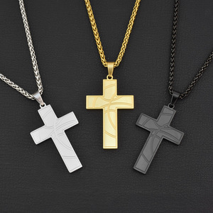 2026 New Exquisite Multiple Models <b>Titanium</b> Steel Cross Pendant Necklace Fashion Unisex's Necklaces Wholesale Jewelry Trendy - Product Image 2